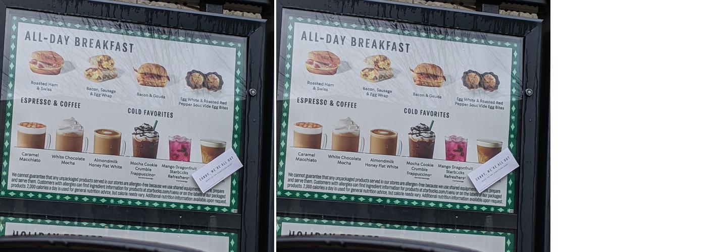 Starbucks Menu