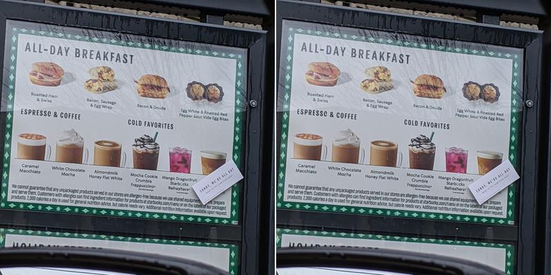 Starbucks Menu