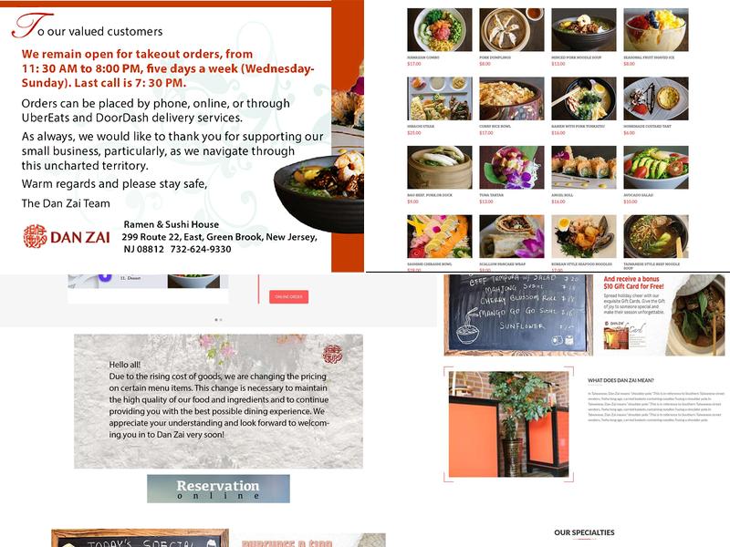 Dan Zai Ramen & Sushi House Menu