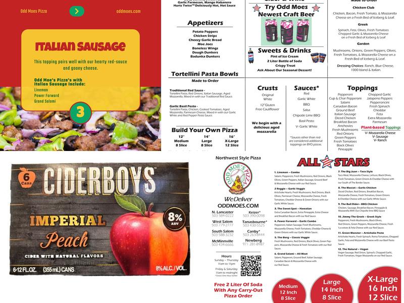 Odd Moe's Pizza - Delivery Menu