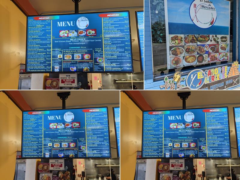 El Sabor de Mercedes Menu