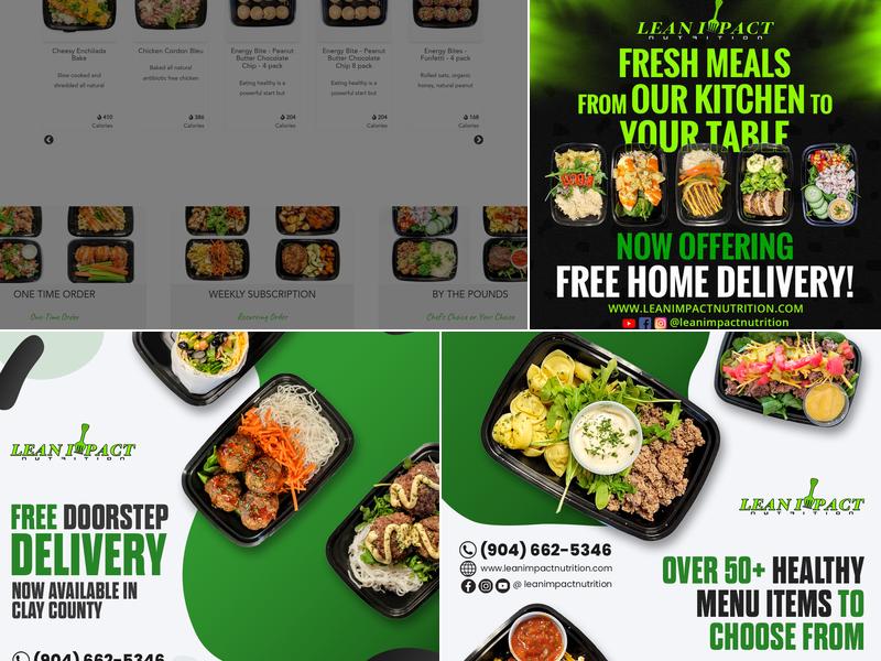 Lean Impact Nutrition Menu