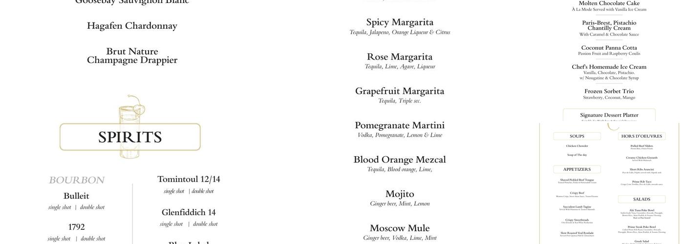 PEPPERCRUST Steakhouse Menu