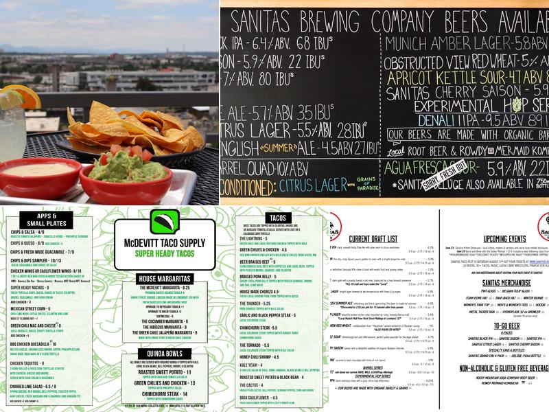 McDevitt Taco Cart Menu