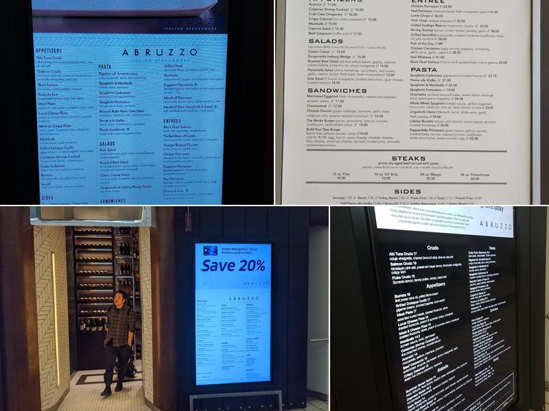 Abruzzo Italian Steakhouse Menu