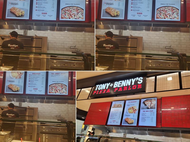Tony + Benny's Pizza Parlor Menu