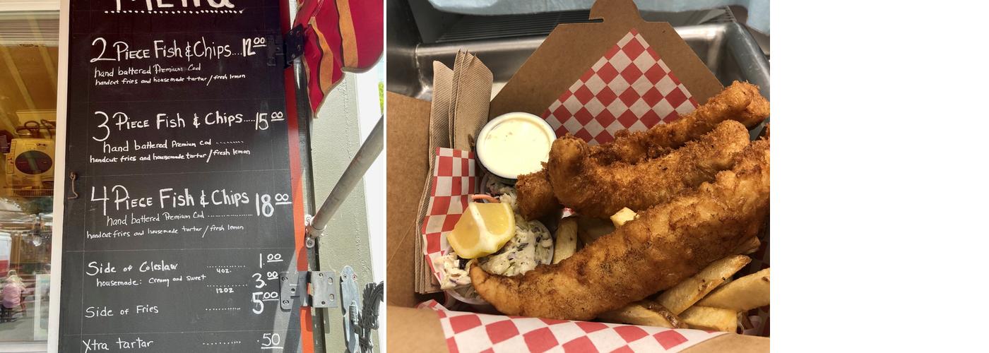 Arlo's Fish & Chips Menu