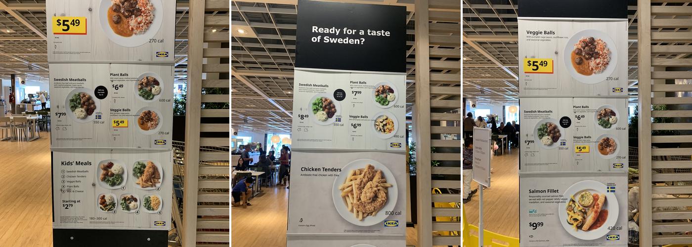 IKEA Restaurant Menu