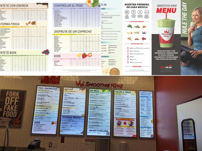 Smoothie King Menu