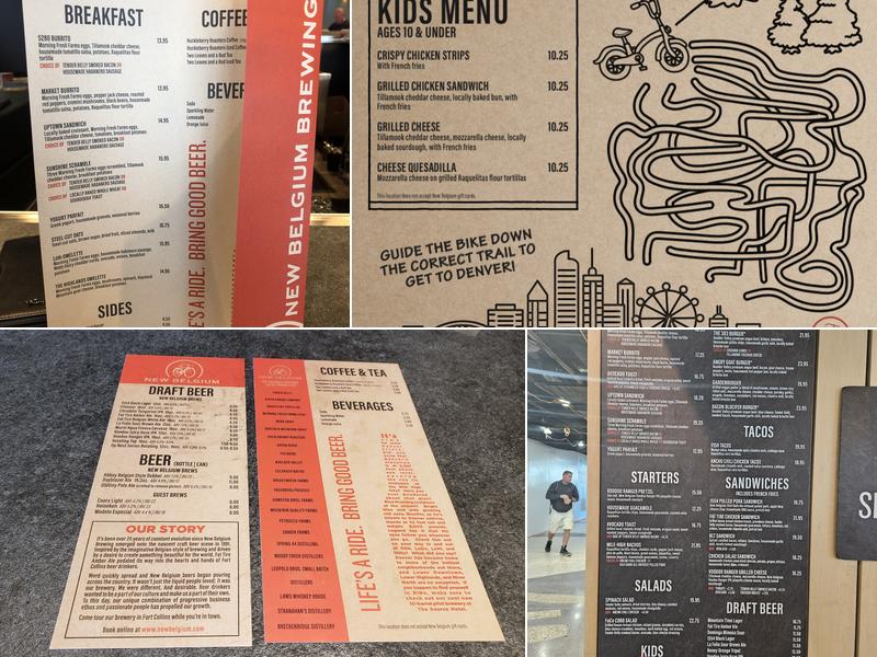 New Belgium Brewing Menu