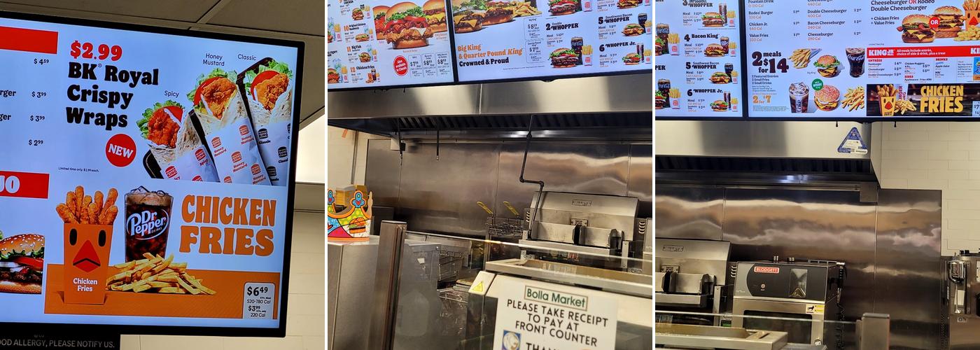 Burger King Menu