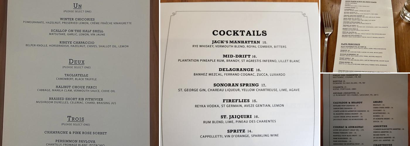 St. Jack Menu