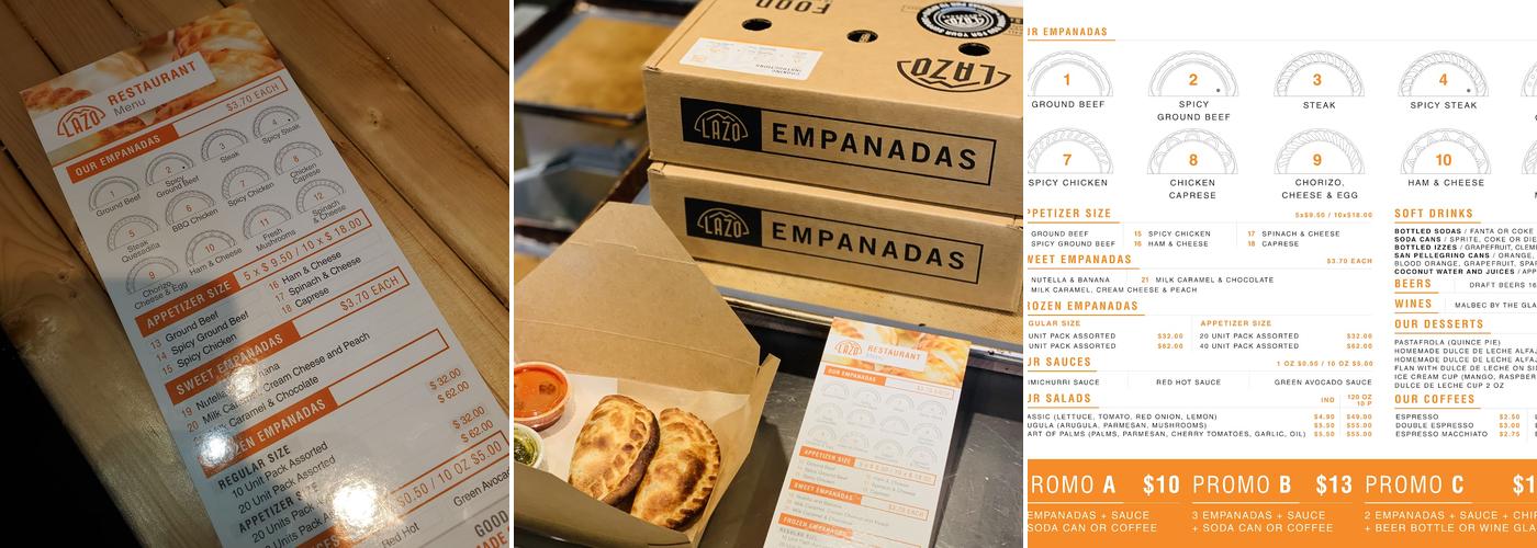 Lazo Empanadas Edgewater - Store #3 Menu