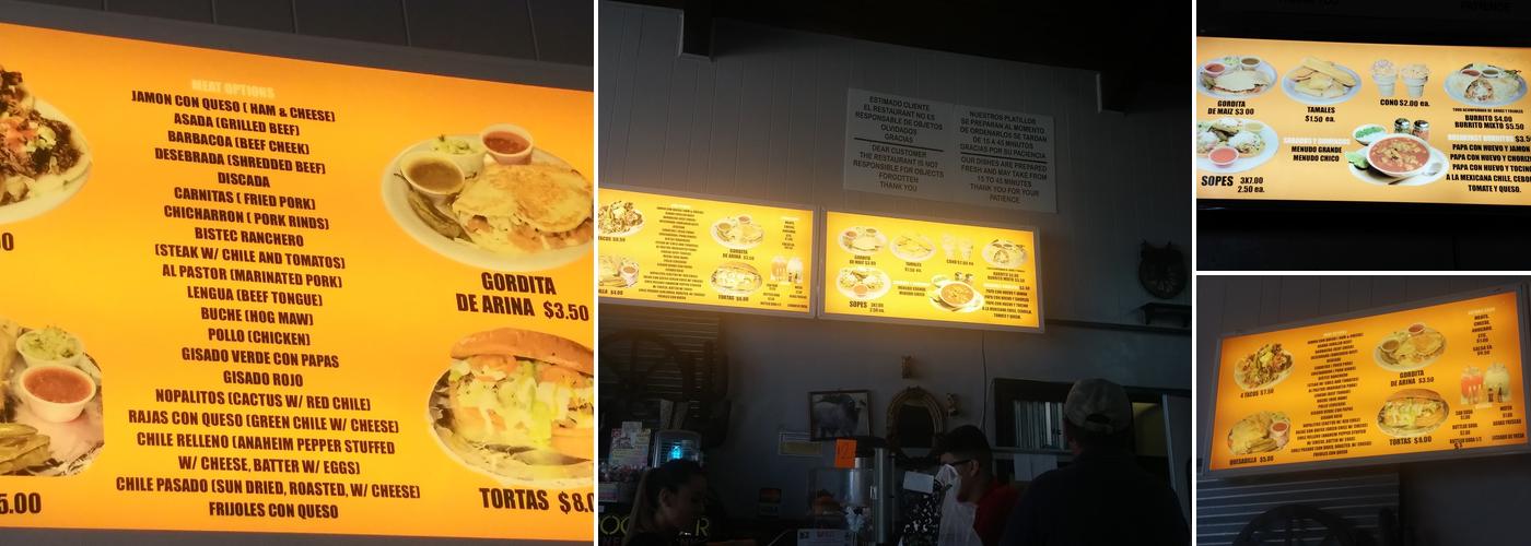 El Sabor De Mi Tierra Menu