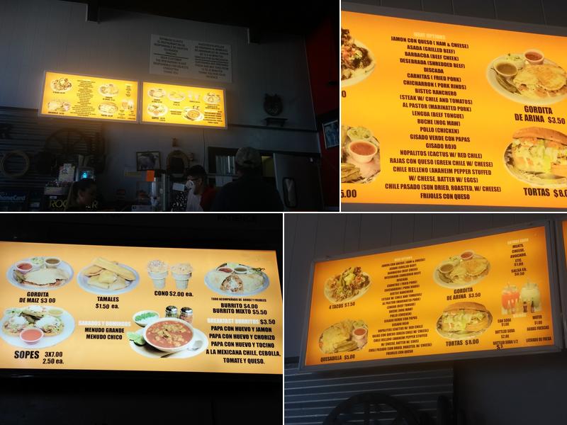 El Sabor De Mi Tierra Menu