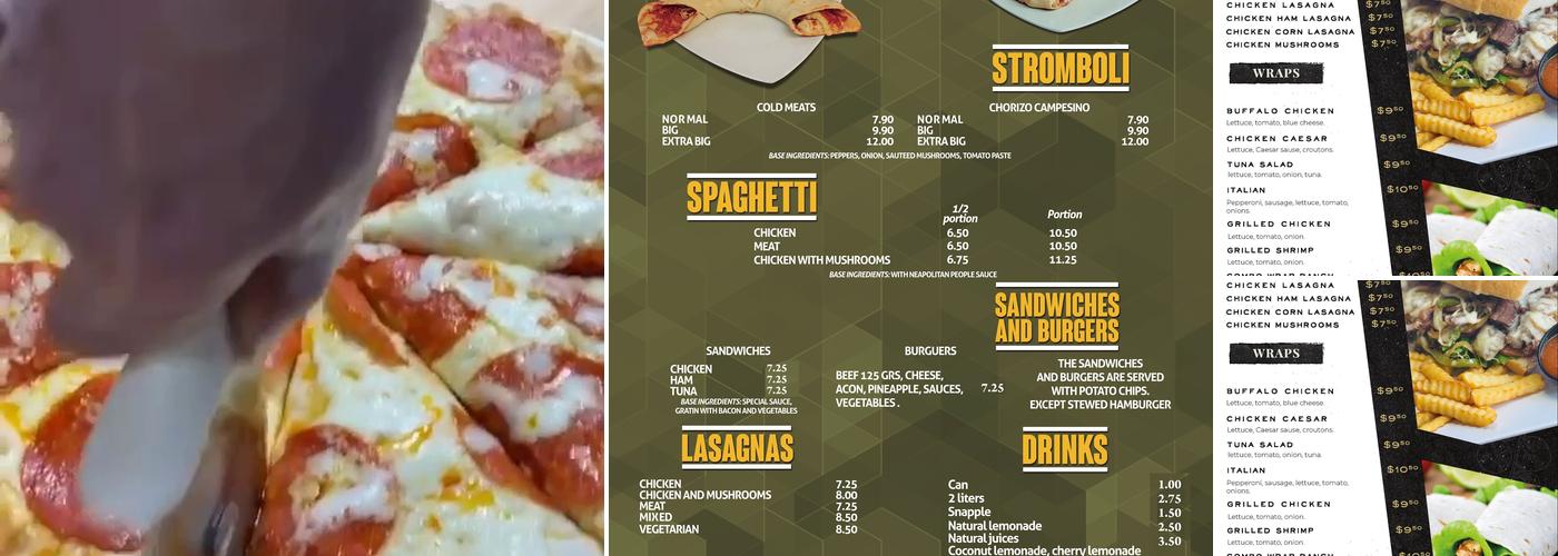 Pizza Stew Menu