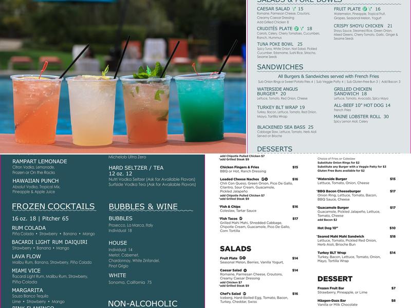 Waterside Café Menu