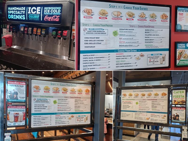 Cafe Rio Fresh Modern Mexican Menu