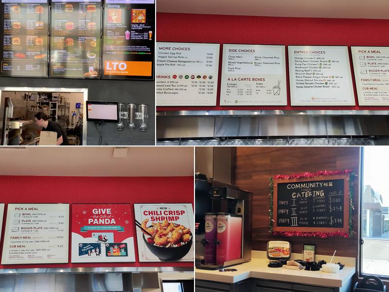 Panda Express Menu