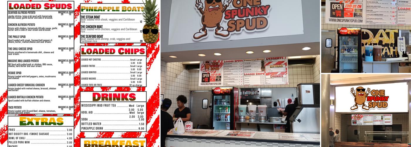 One Spunky Spud Menu