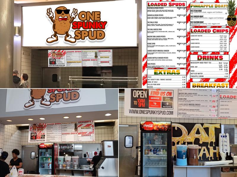 One Spunky Spud Menu