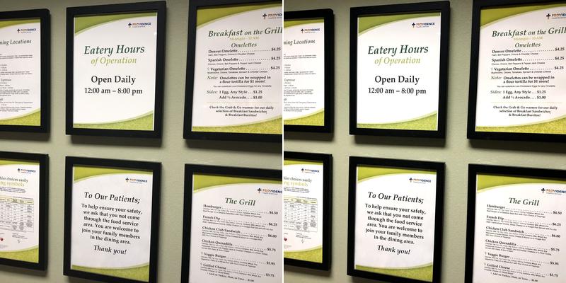 The Eatery Menu