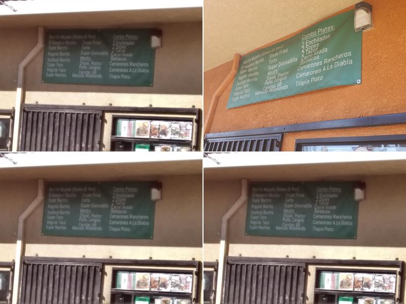 EL ASADERO TAQUERIA Menu