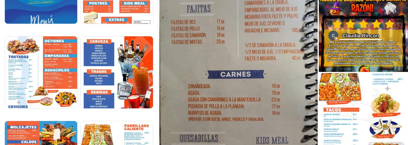 Mariscos El Cachetes Menu