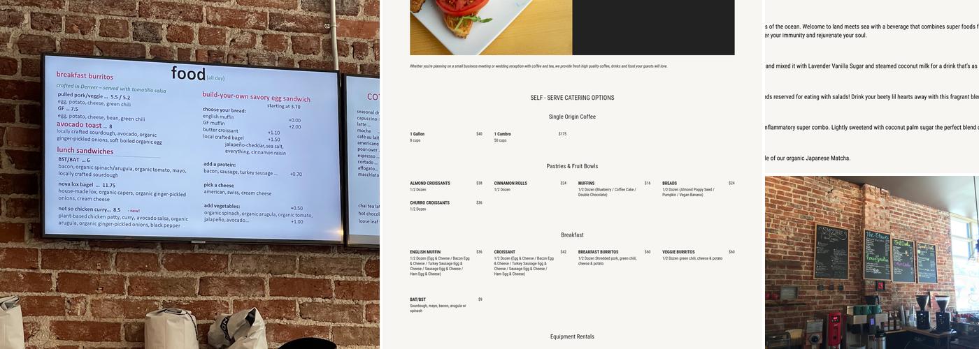 Cherry Bean - Coffee Menu