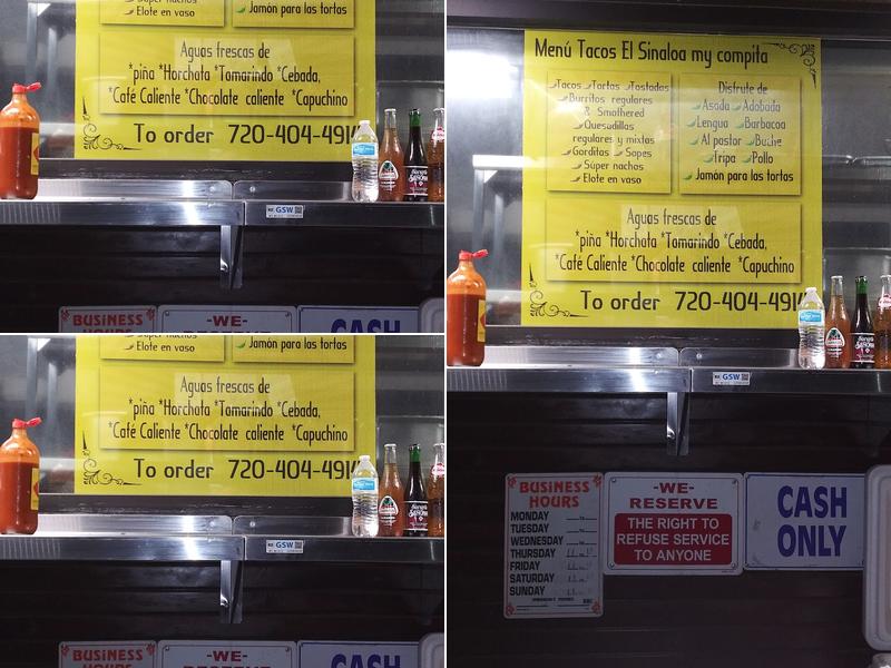 Tacos El Sinaloa Menu