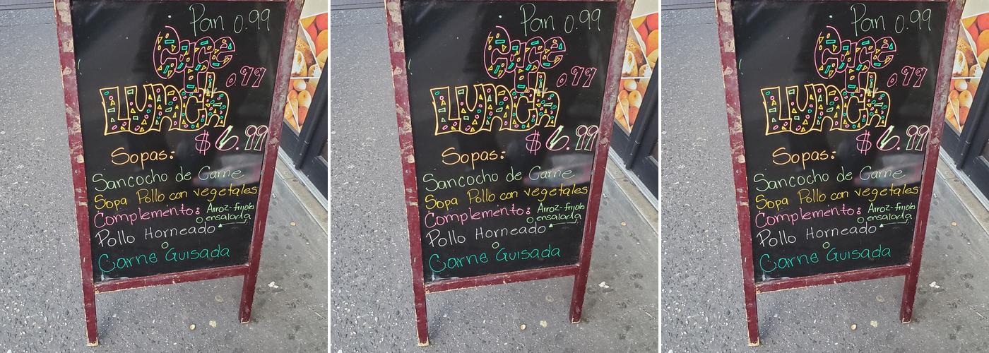 Los Parceros Menu