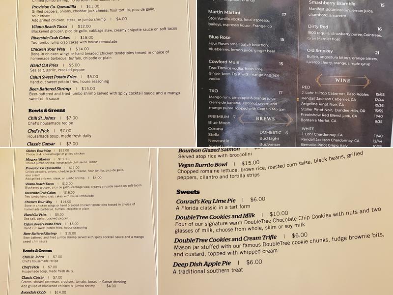 St. Johns Provision Co. Menu