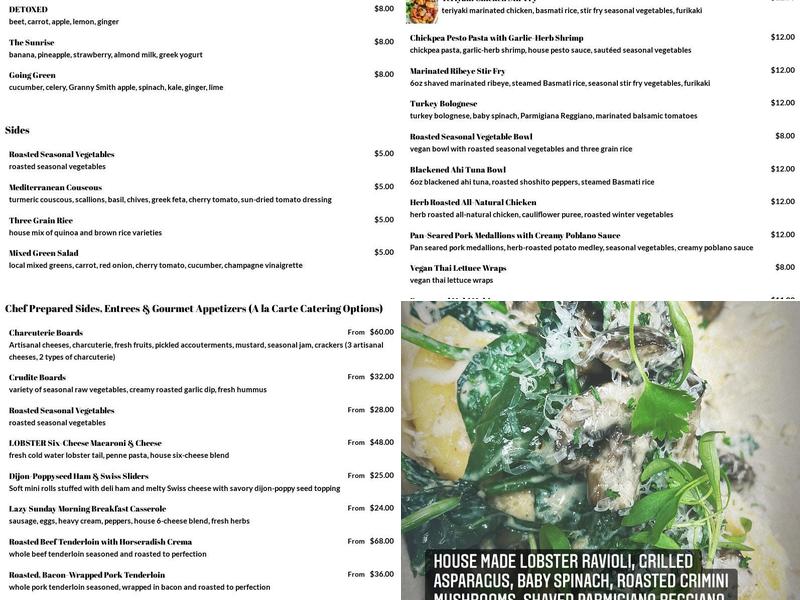 Khloe's Kitchen Menu