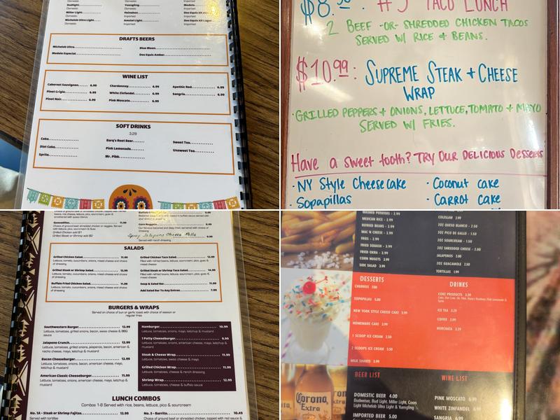 Rigo’s Grill & Cantina Menu