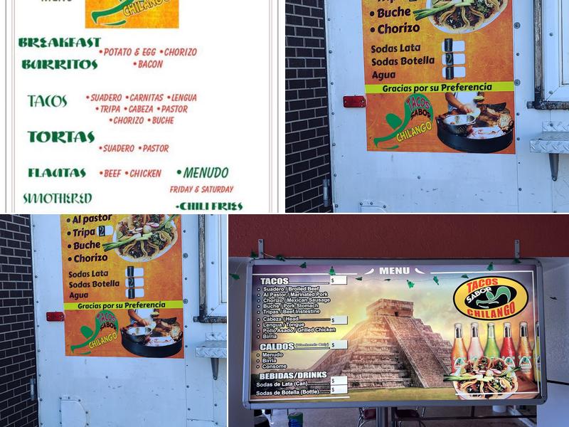 Tacos Sabor Chilango Menu