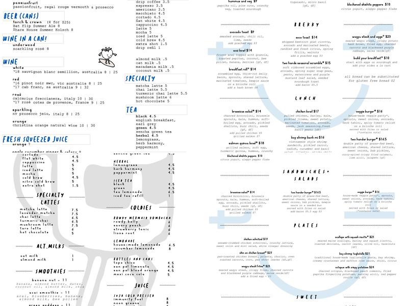 Two Hands Menu