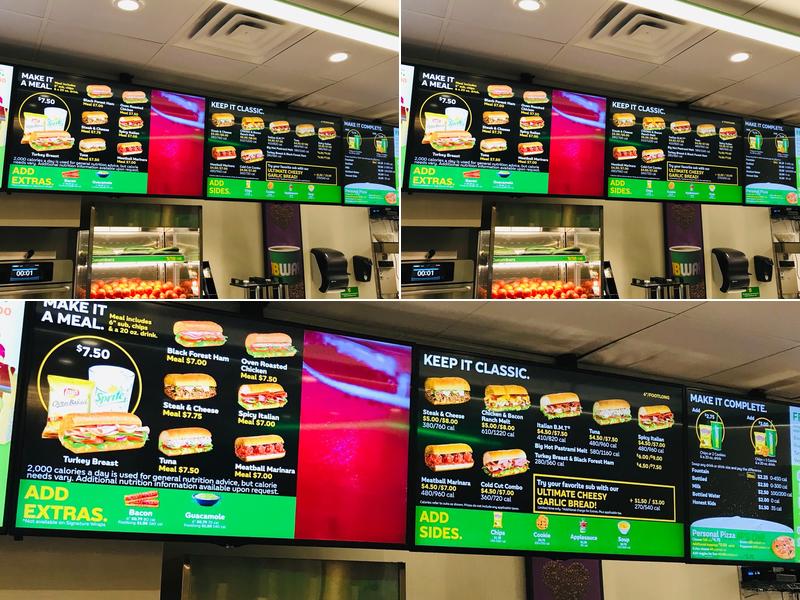 Subway Menu