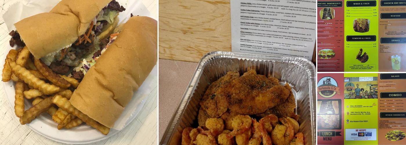 Durkeeville & Co Menu