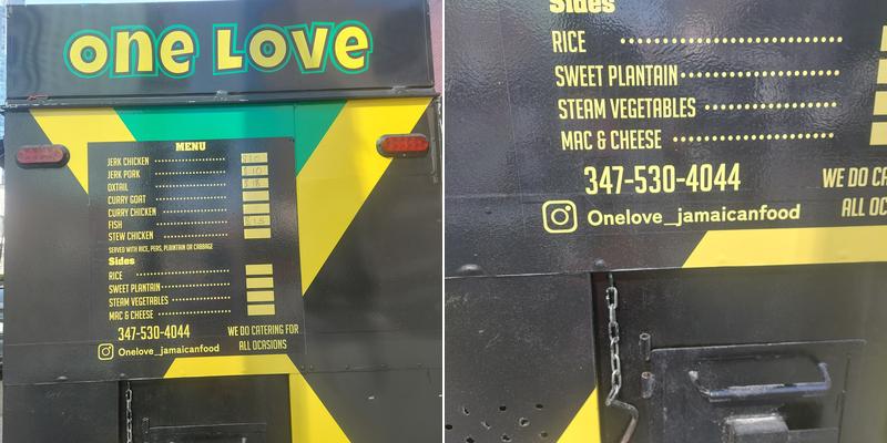 One Love Menu