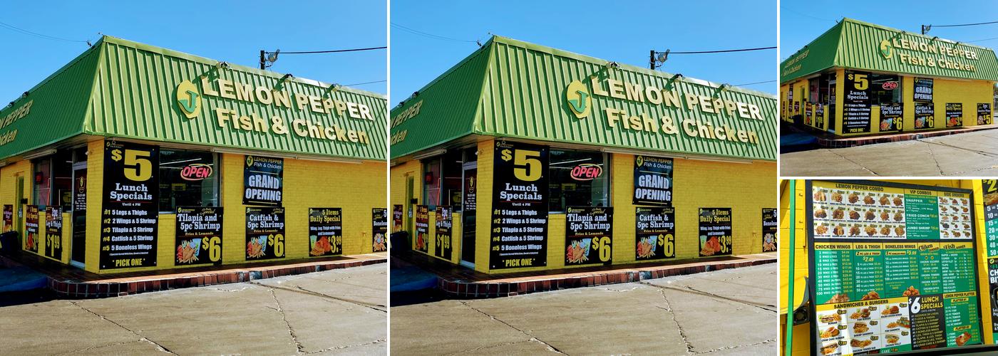 J lemon pepper fish & chicken Menu