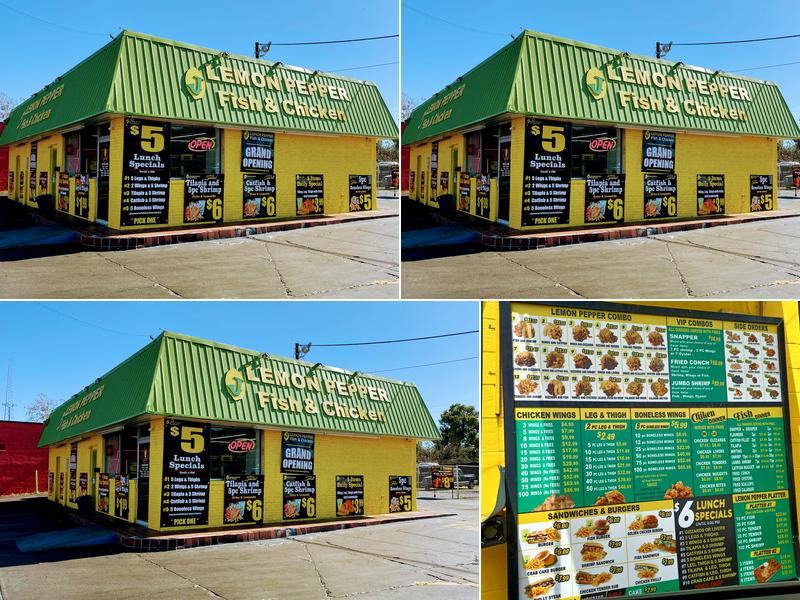 J lemon pepper fish & chicken Menu