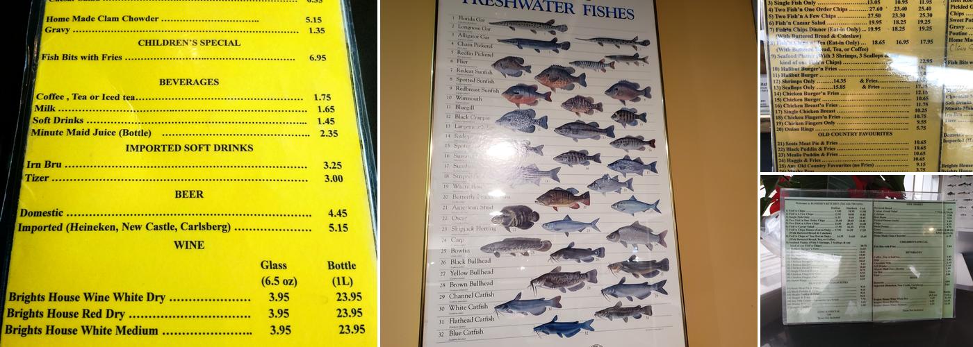 Hamish's Kitchen Restaurant Menu