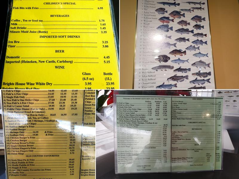 Hamish's Kitchen Restaurant Menu