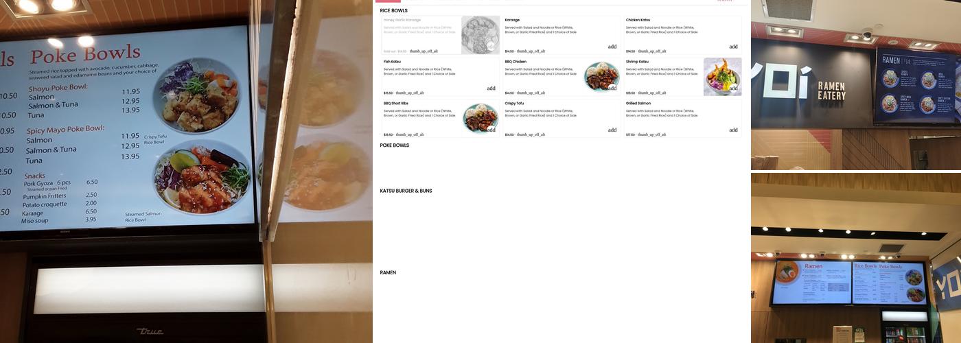 Yoi Japanese Eatery Menu