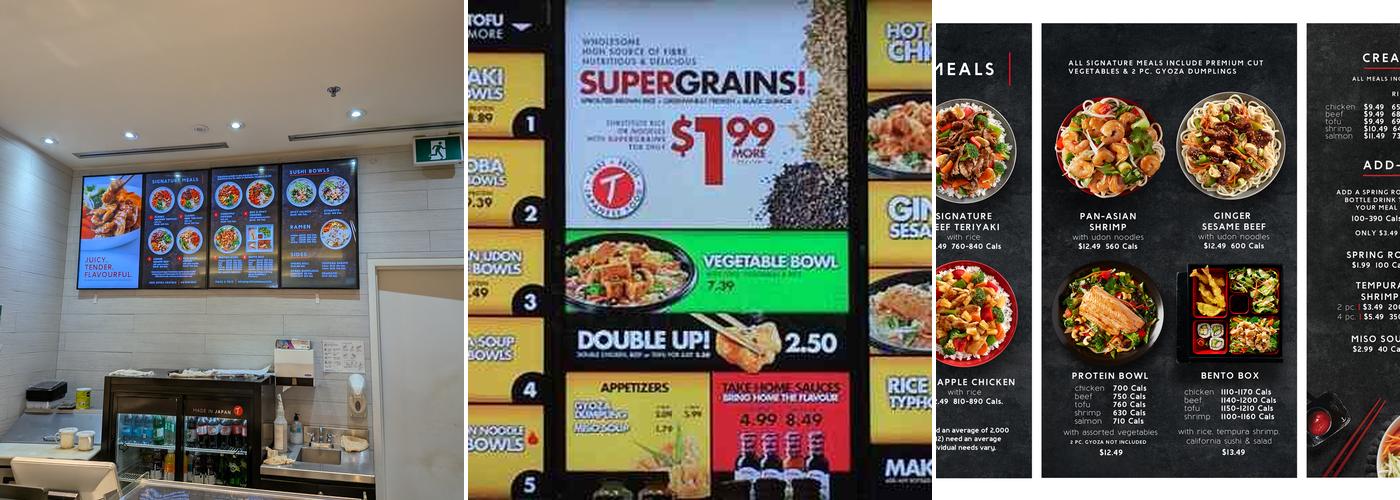 Teriyaki Experience Menu