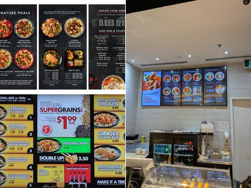 Teriyaki Experience Menu