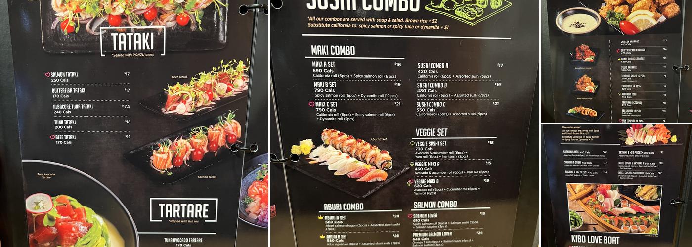 Kibo Sushi house - Sheppard E Menu