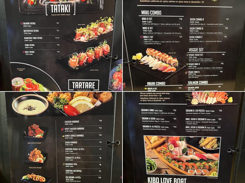 Kibo Sushi house - Sheppard E Menu