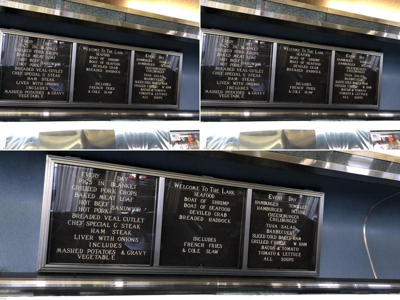 The Lark Menu
