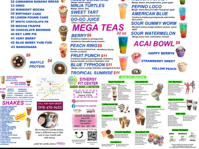 Simple Nutricion Menu